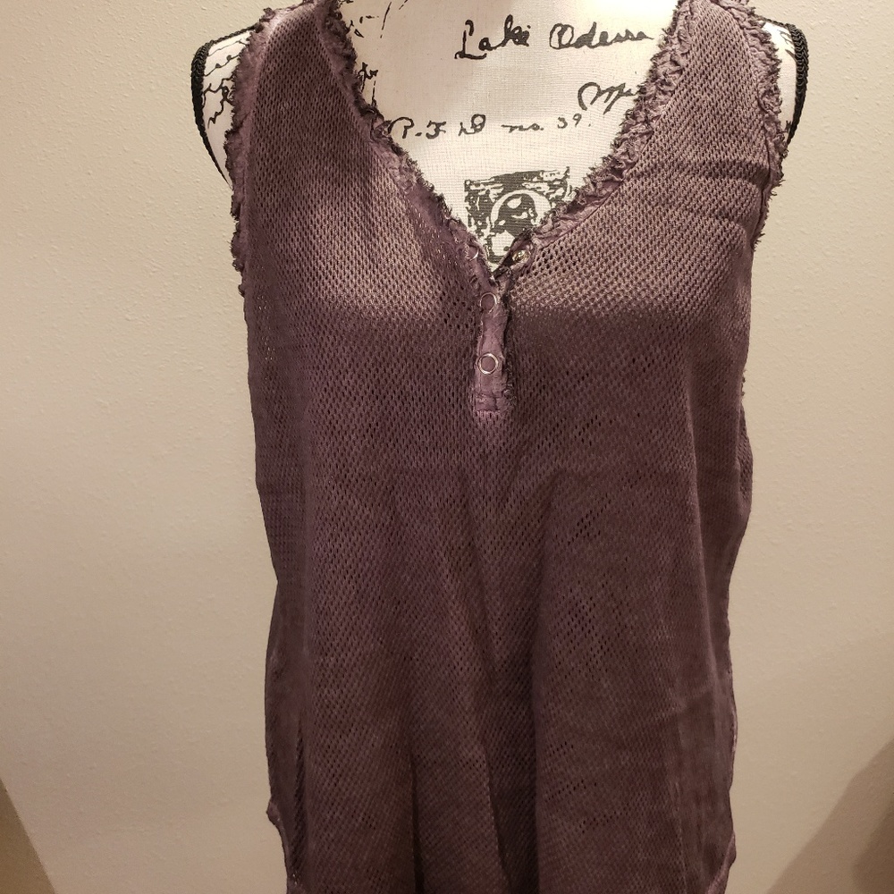 Gilded Intent open back tank top